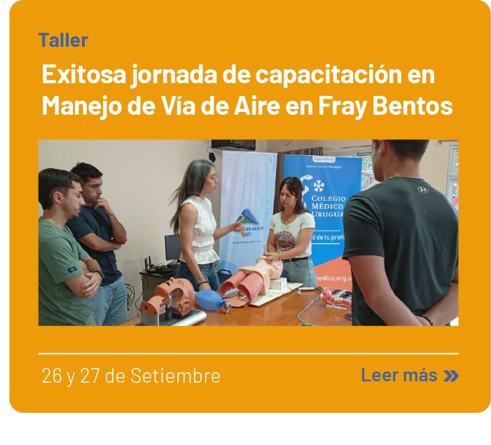 Capacitación en manejo de vía de aire en Fray Bentos